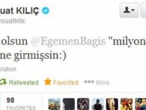 Suat Kılıç'tan Bakan Bağış'a Milyonerlik Kutlaması!