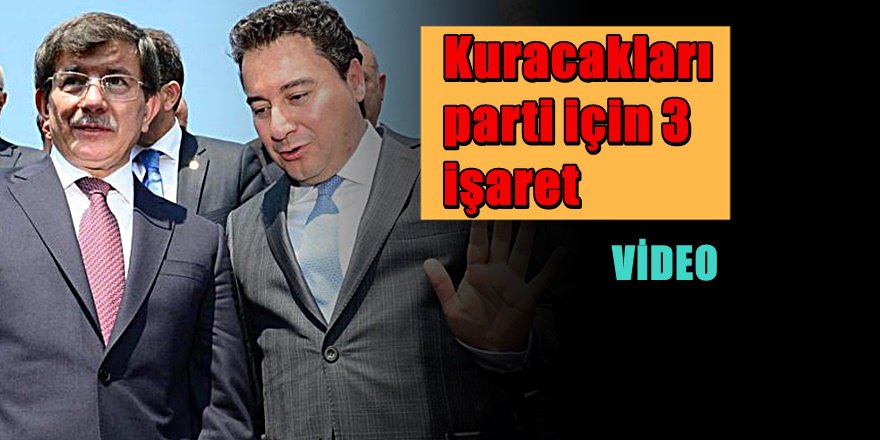 Davutoğlu'ndan ' Yeni Parti ' için evet der gibi yanıt