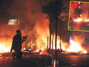 SULTANGAZİ SAVAŞ ALANINA DÖNDÜ