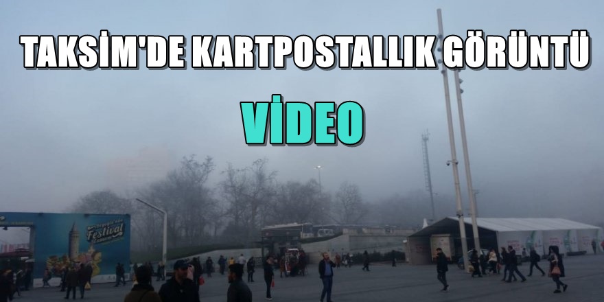 Taksim'de kartpostallık görüntüler