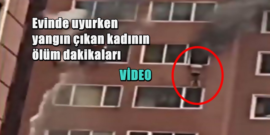 Evinde Yangın Çıkan Kadın Yarı Çıplak Kurtarılmayı Bekledi