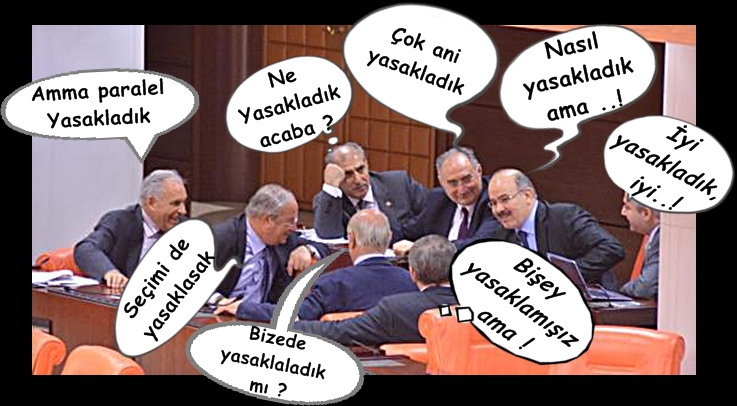 AKP'Lİ VEKİLLERDEN TBMM'DE NEŞELİ TOPLANTI