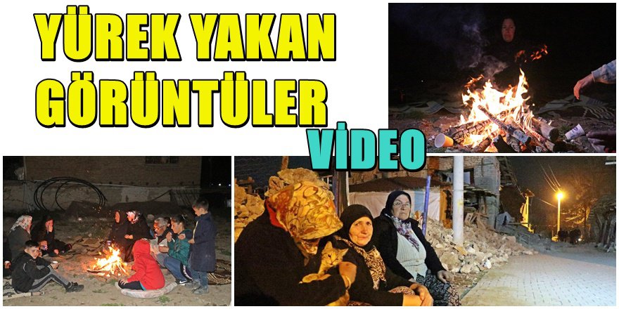 Denizli'de Vatandaşlar Geceyi Sokakta Geçiriyor