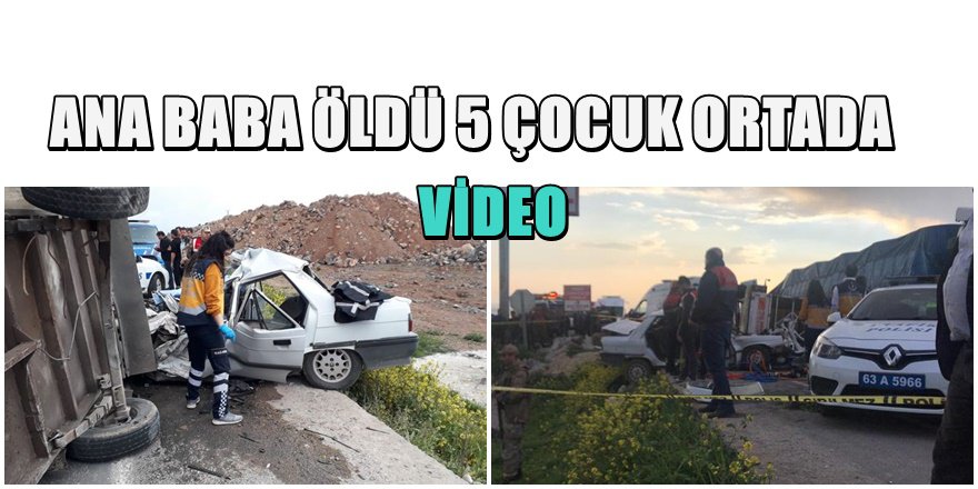 Şanlıurfa'da Mersinli Aile Römork Kurbanı