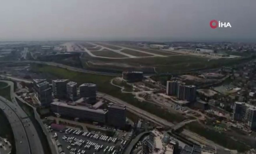 İstanbul Havalimanı’ndaki Son Durum Havadan Görüntülendi