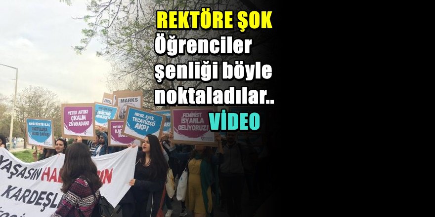 ODTÜ'de Yasakçı Rektöre Protesto Depremi