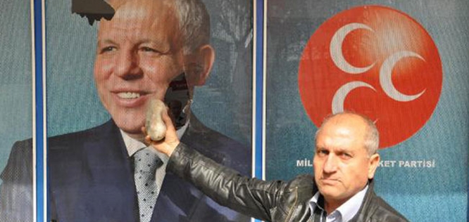 MHP SEÇİM BÜROSUNA SALDIRI