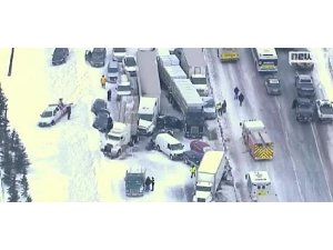 96 ARAÇ BİRBİRİNE GİRDİ