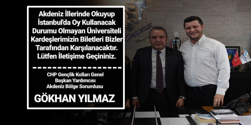 CHP Gençlik Kollarından İmamoğlu'na Büyük destek