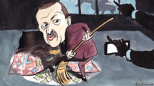 Economist Dergisinde Başbakan Erdoğan Karikatürü