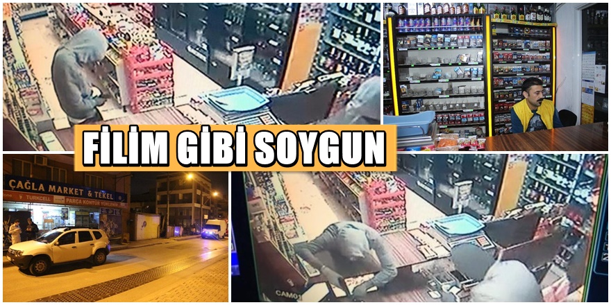 İzmir'de Silahlı Market Soygunu Kamerada