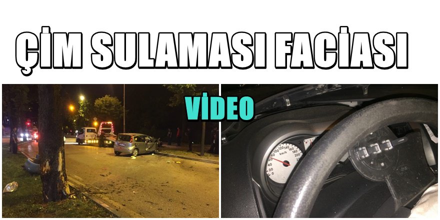 Bursa'da Kaygan Yol Faciası; Camdan Fırladı