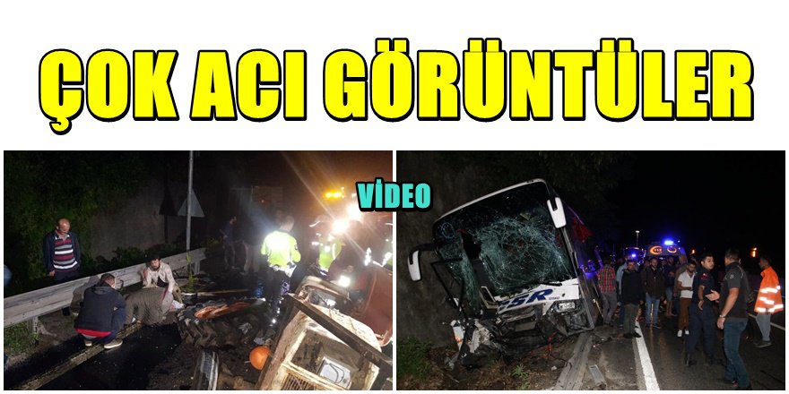 Bolu Dağı’nda Otobüs Traktöre Çarptı: 1 Ölü, 13 Yaralı