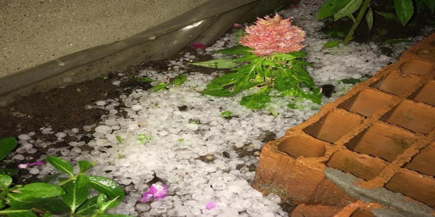 Tekirdağ'da Dolu Dehşeti Kamerada