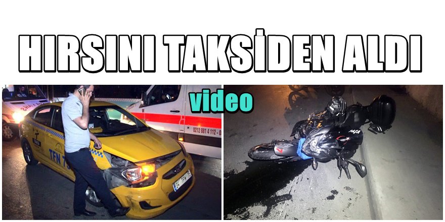 Şişli’de Motosiklet Kazası Kamerada: 2 Yaralı