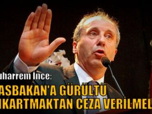 Başbakan'a 'gürültü çıkartmaktan' ceza verilmeli!