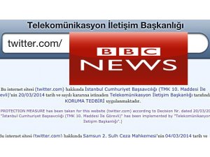 TWITTER YASAĞINI BBC DÜNYAYA BÖYLE DUYURDU
