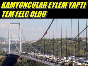 Kamyoncuların Eylemi TEM'i Felç Etti