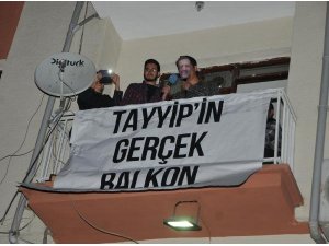 ÖĞRENCİLERDEN 'BALKON' KONUŞMASI
