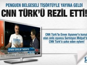 Ünlü oyuncu canlı yayında CNN Türk'ü rezil etti!