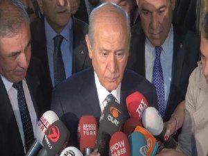 BAHÇELİ : 'ŞARLATAN' SÖZÜNE DEVAM EDECEĞİZ