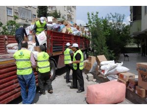 NİZİP'TE 400 SURİYELİ AİLEYE YARDIM