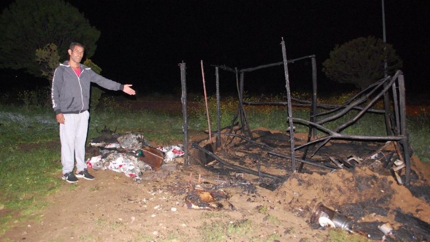 TEKİRDAĞ'DA BARAKA KÜLE DÖNDÜ