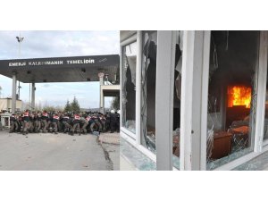 KOVULDUKLARI FABRİKAYI ATEŞE VERDİLER