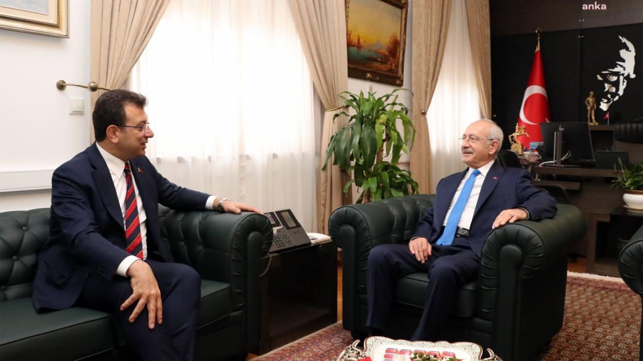 Chp Lideri Kılıçdaroğlu, İmamoğlu’nu Meclis’teki Makamında Kabul Etti