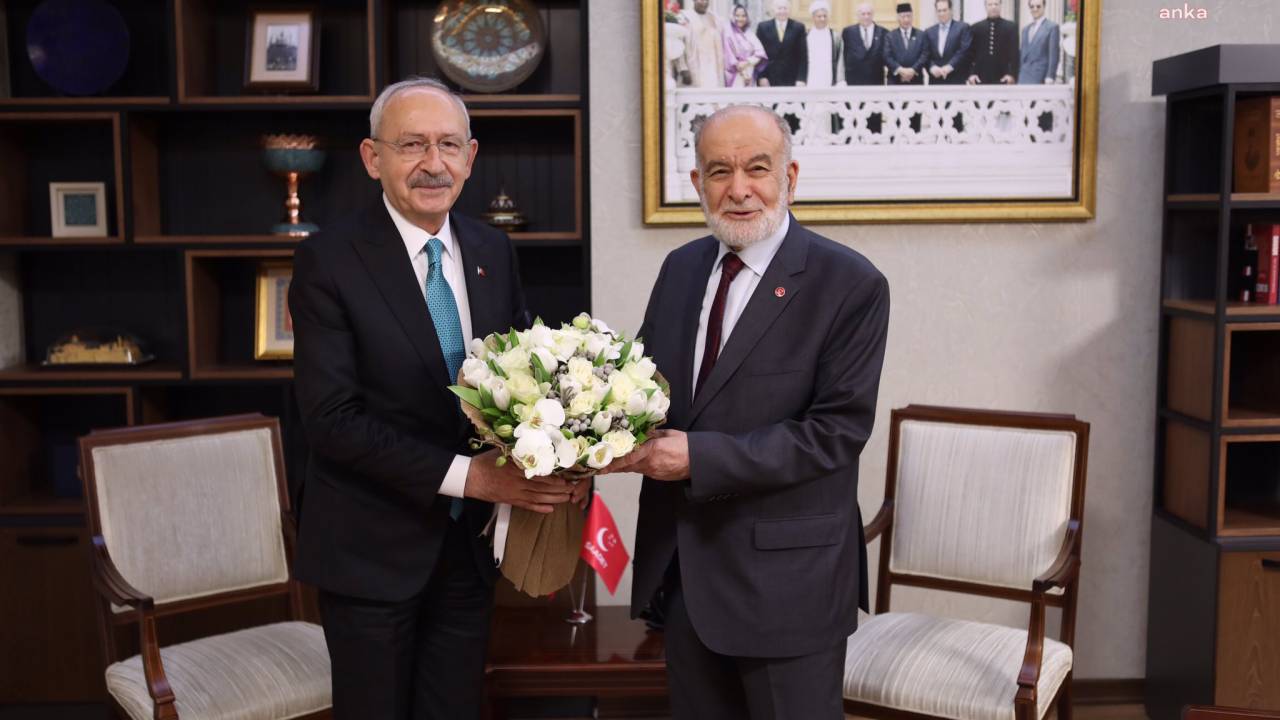 Kemal Kılıçdaroğlu'ndan Temel Karamollaoğlu’na Geçmiş Olsun Ziyareti