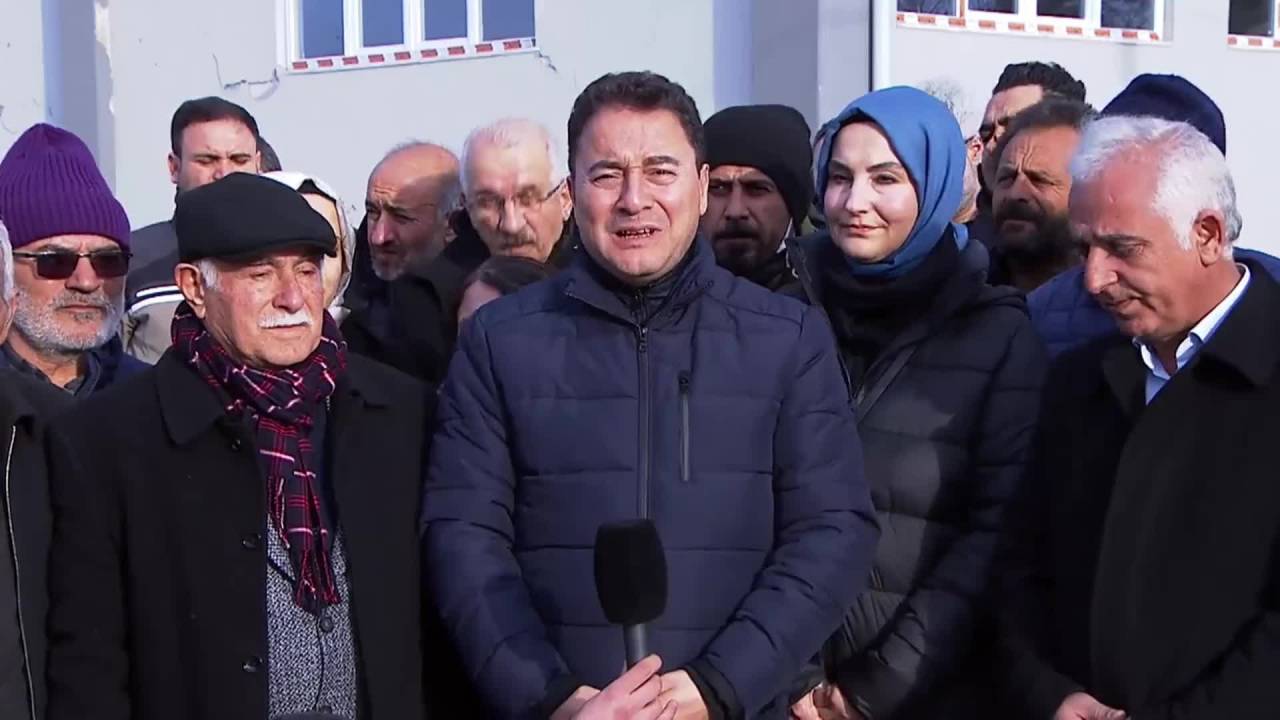 Babacan, Malatya Örnekköy’de: “gerçekten Bu Depremin Yaralarını Yine Milletin Kendisi Saracak, Öyle Görünüyor”