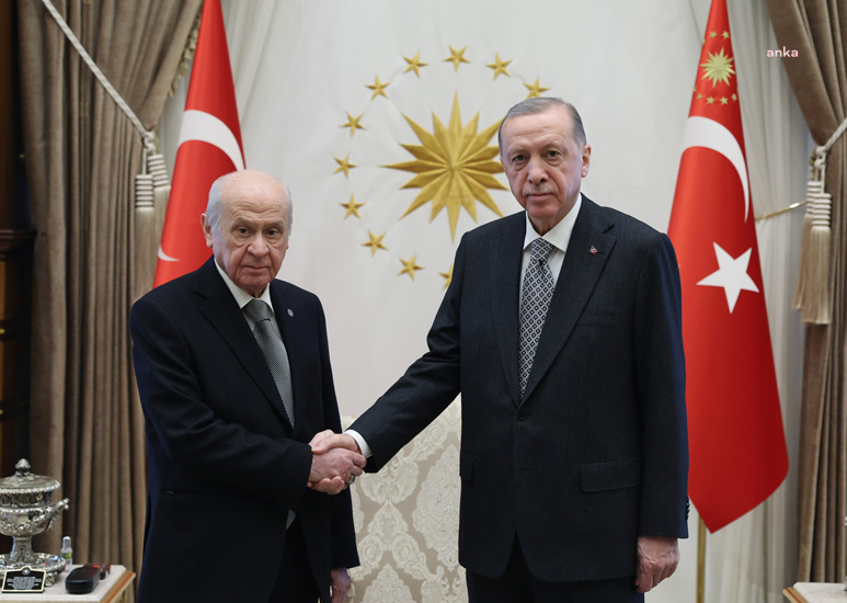 Cumhurbaşkanı Erdoğan, Mhp Genel Başkanı Bahçeliile Bir Araya Geldi