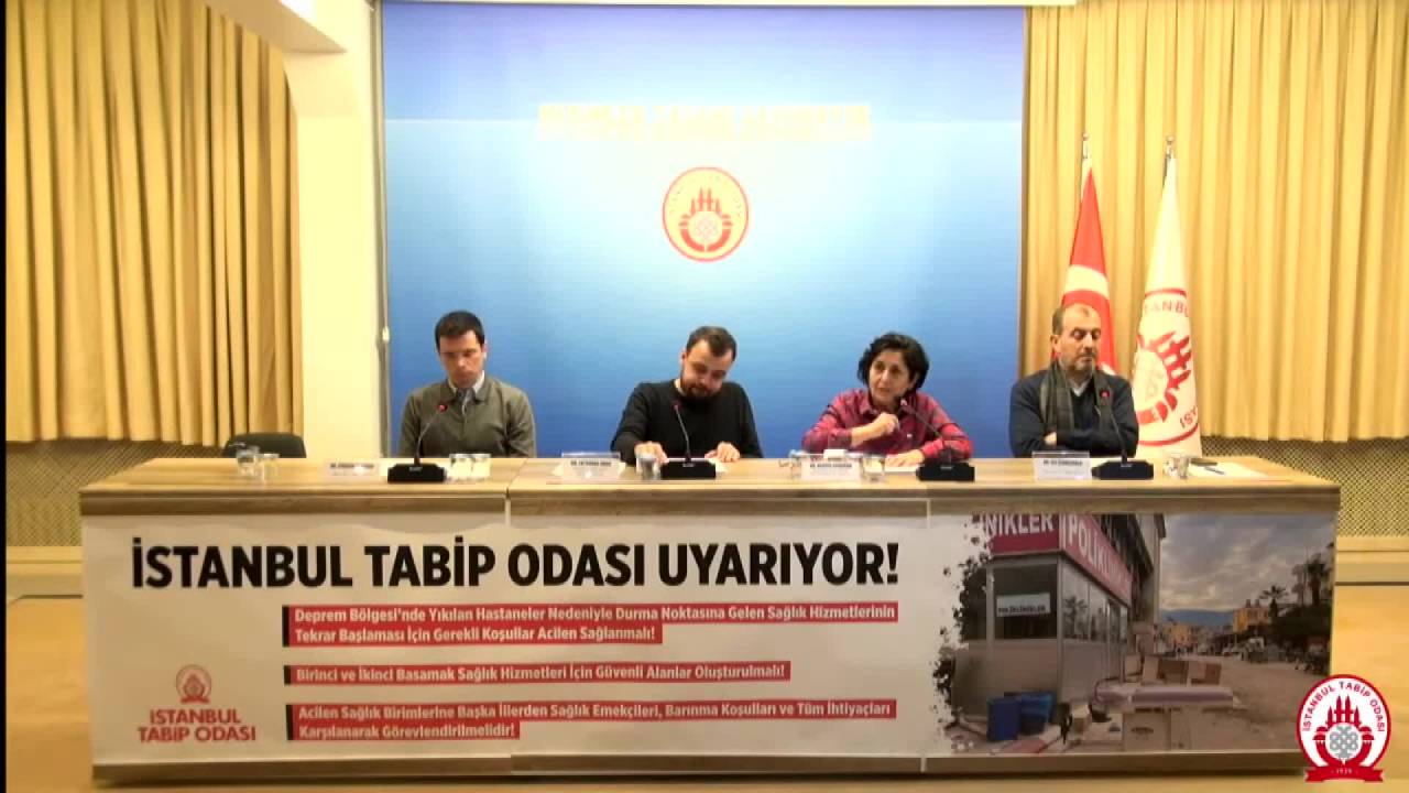İstanbul Tabip Odası: "enkaz Altında Kalıp Ölenlerin Sesini Duymadınız Barişimdi Bizim Sesimizi Duyun"