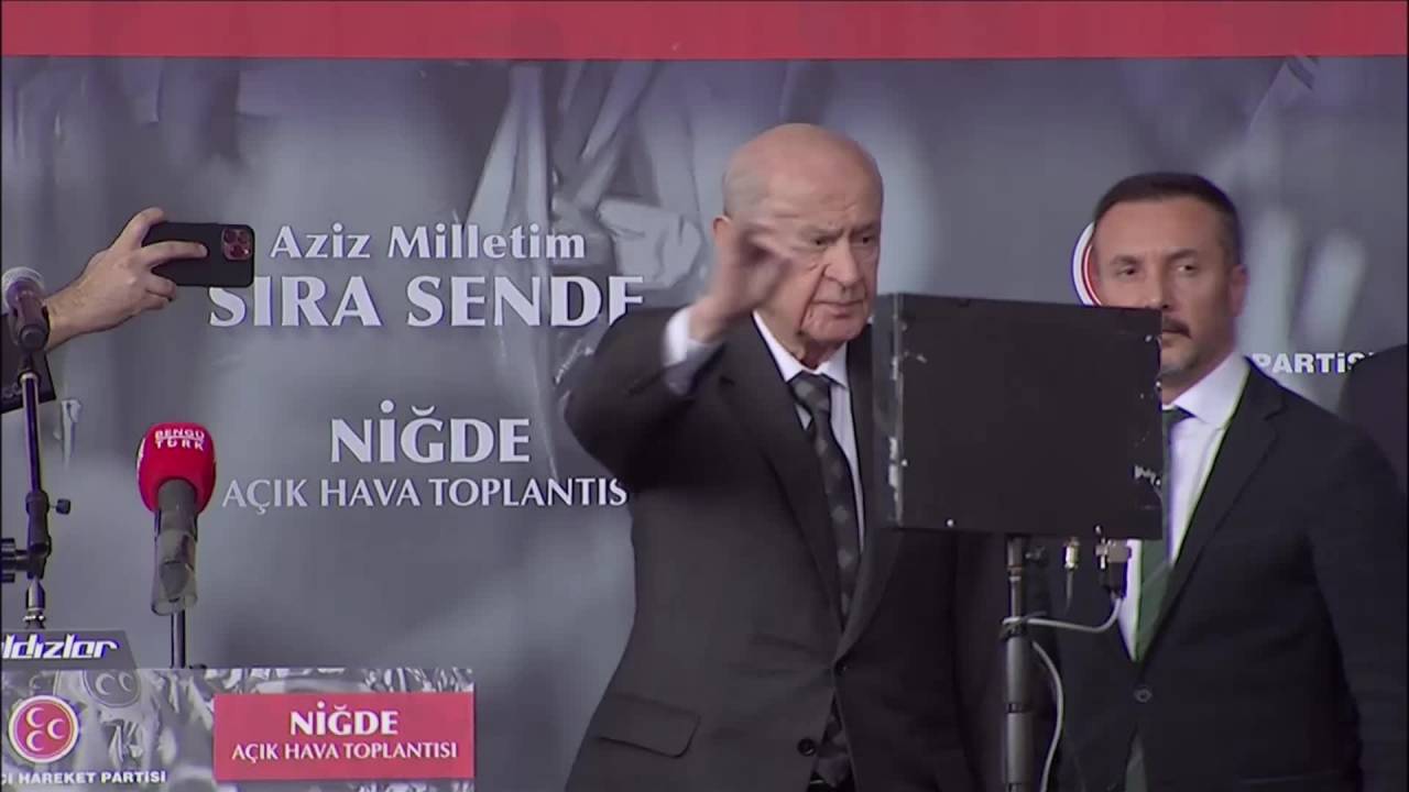 Devlet Bahçeli, Niğde'de: "türkiye'nin Öncelikli Ve Çözülmesi Gereken Sorunu, Siyasi Muhalefet Sorunudur"