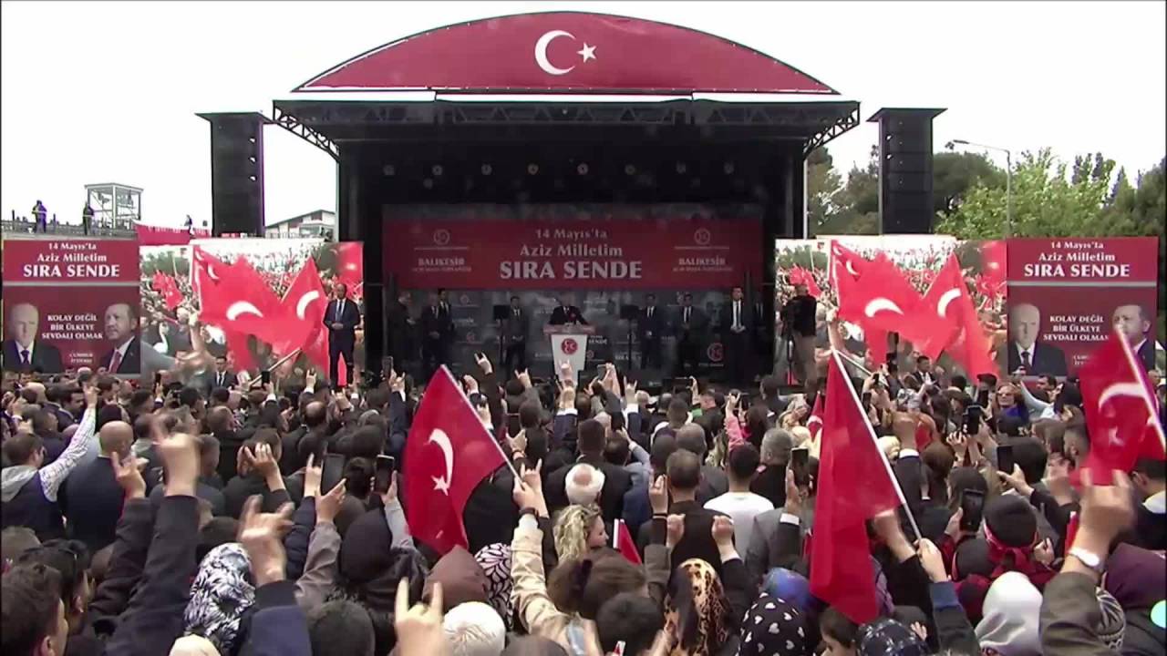 Devlet Bahçeli Balıkesir'de: "14 Mayıs'ta Ya 'yurdum' Diyeceğiz Ya Da Yokluğa Mahkum Olacağız"