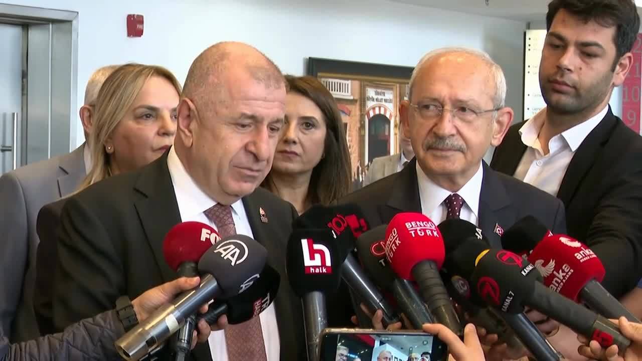 Zafer Partisi Genel Başkanı Özdağ, Chp Lideri Kılıçdaroğlu’nu Ziyaret Etti
