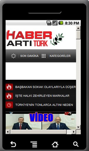 HABER ARTI ANDROİD MOBİL UYGULAMASI
