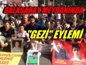 Galatasaray meydanında 'gezi' eylemi