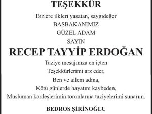 ERMENİ İŞADAMINDAN "GÜZEL ADAM" ERDOĞAN'A TEŞEKKÜR