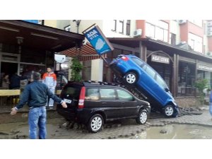 SEL GÖKÇEADA'YI BÖYLE VURDU