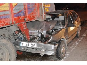 DÜZCE'DE İKİ KAZA: 2 ÖLÜ, 3 YARALI