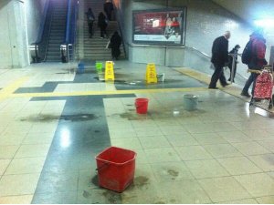 GÖKÇEK'İN METROSU SU ALIYOR