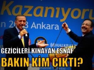 Gezicileri kınayan esnaf bakın kim çıktı?