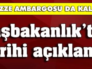 Gazze ambargosu da kalktı