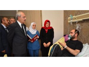 KILIÇDAROĞLU YARALILARI ZİYARET ETTİ