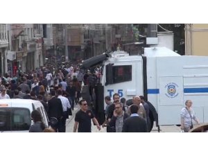 TAKSİMDE ÇOK SERT POLİS MÜDAHELESİ