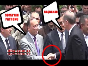 YÜZLERCE İŞÇİSİ ÖLDÜ ERDOĞAN ONUN ELİNİ SIKTI