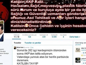 AKP'Lİ VEKİLE ŞOK; "KATİLSİN TAYYİP"