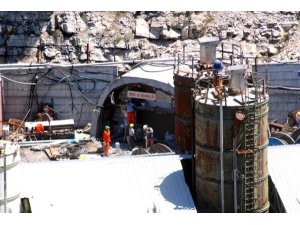 FACİA MADENİNİN 2 GİRİŞİNE DUVAR ÖRÜLDÜ