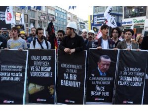 KADIKÖY'DE SOMA PROTESTOSU